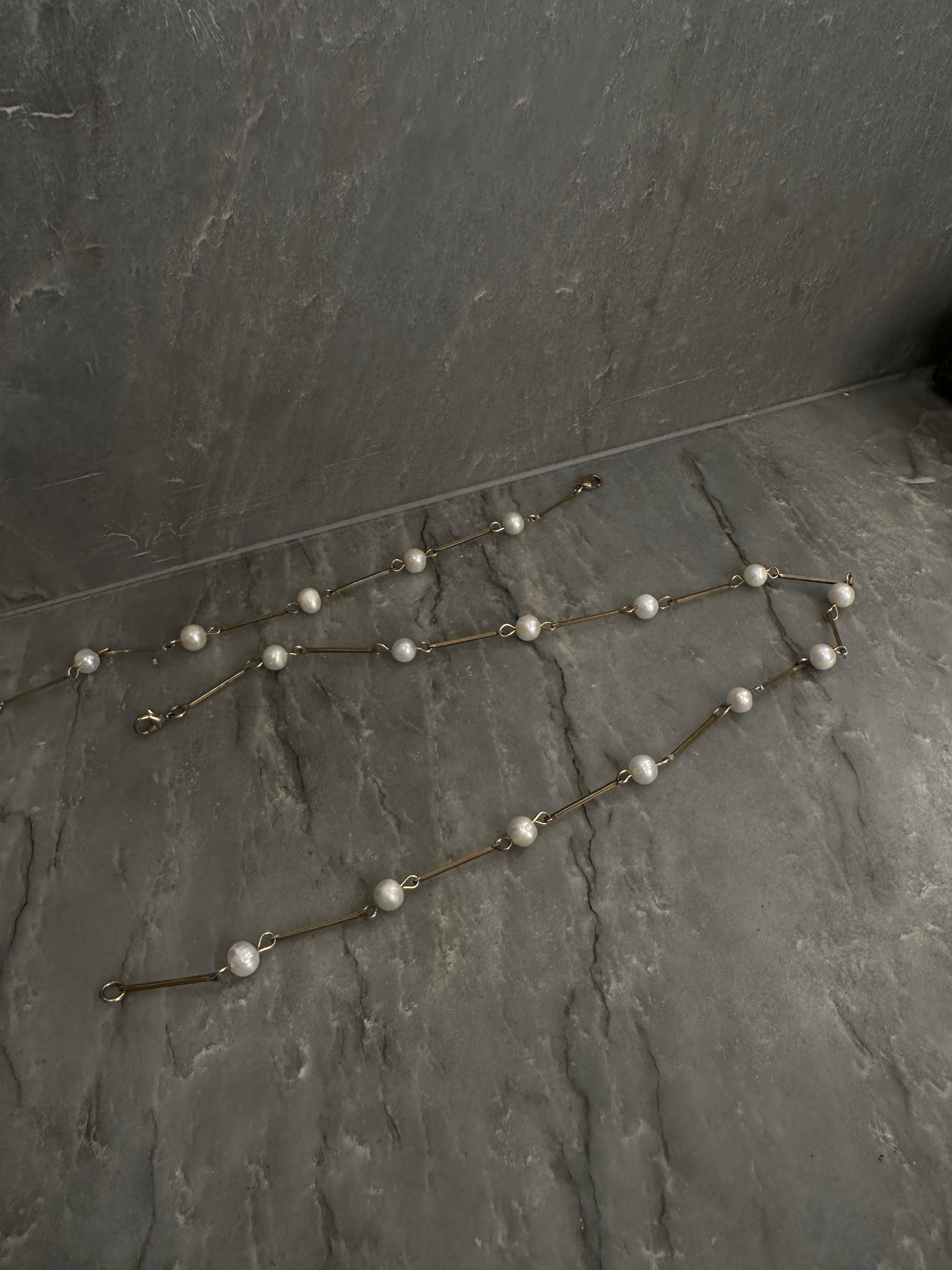 CASCAIS STAINLESS STEEL PEARL BRACELET